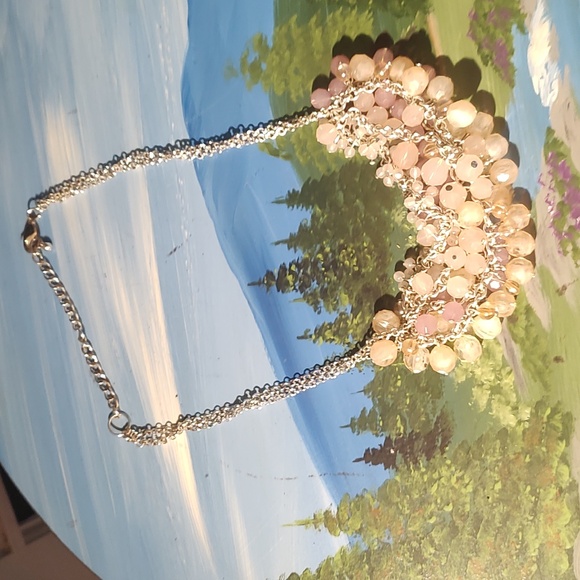 Pink/Clear Necklace - Picture 5 of 5